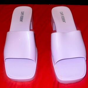 Cape Robbin chunky Jelly Heels Size 10